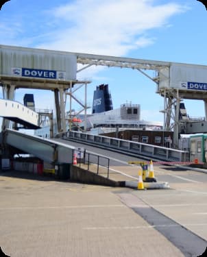 Access to ferry at dover