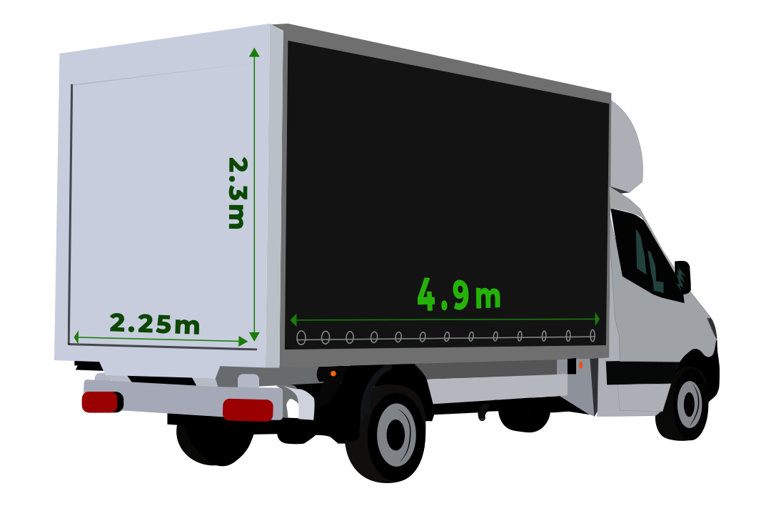 Curtain side van dimensions at Europe Express