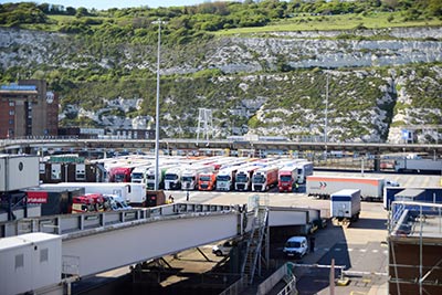 Lorries in Dover